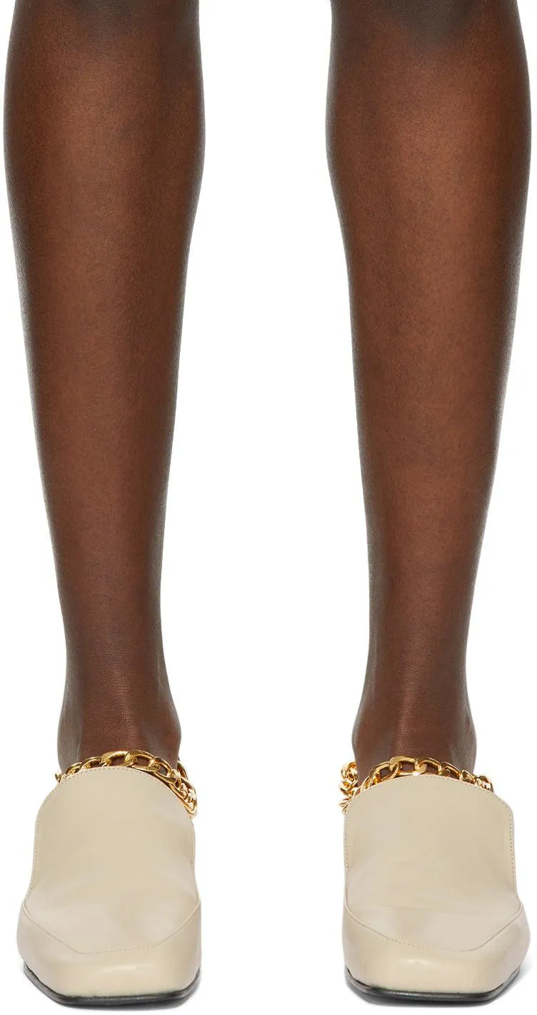 BY FAR Beige Nick Loafers