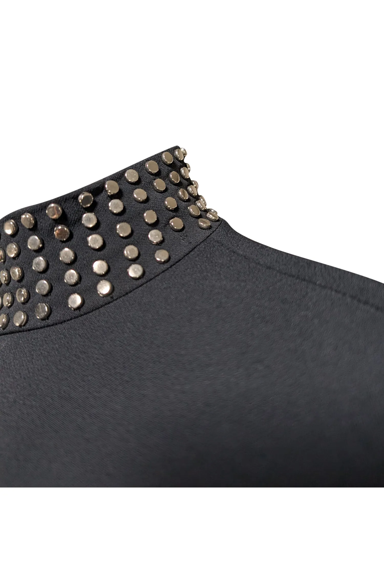 David Koma - Black Studded A-line Dress Sz 8