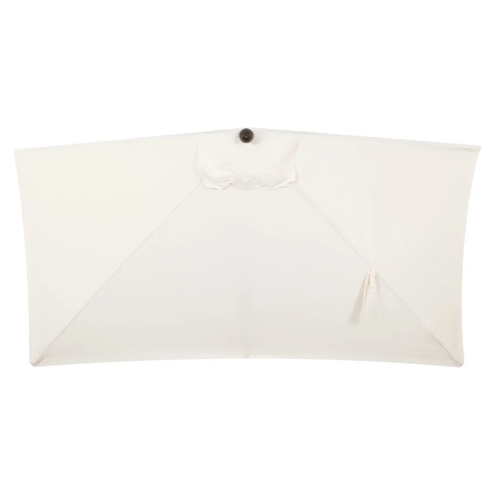 Ditto 9 ft. Classic MidCentury Rectangular Half Market Patio Umbrella
