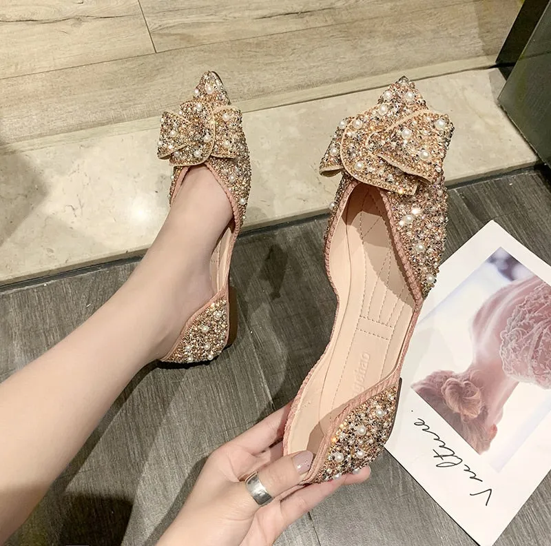 Lux Belted Pointed Toe Flats