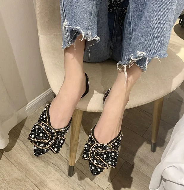 Lux Belted Pointed Toe Flats
