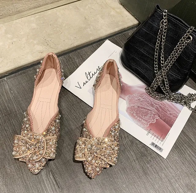 Lux Belted Pointed Toe Flats