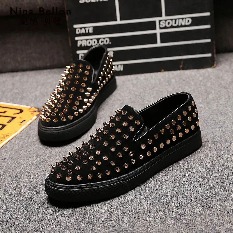 Men's Slip-on Rivets Loafers