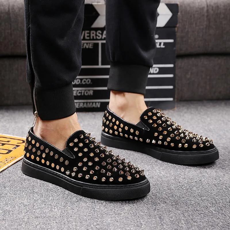 Men's Slip-on Rivets Loafers