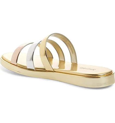 MICHAEL Michael Kors Keiko Slide Gold / Silver Sandal (Women)