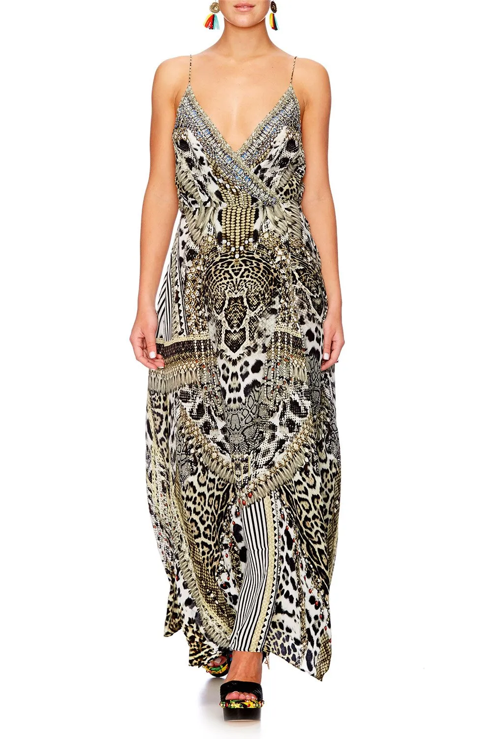STRAPPY WRAP DRESS ANIMAL INSTINCT